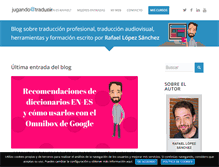 Tablet Screenshot of jugandoatraducir.com